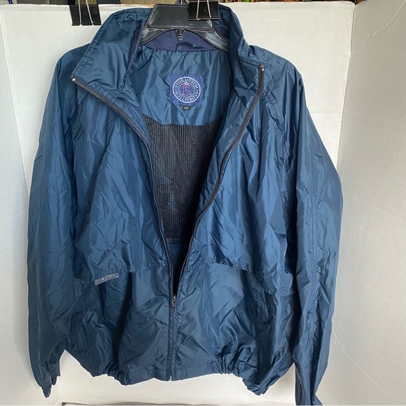 Stormtech mens L jacket windbreaker long sleeves full zip vented elastic hem - Picture 3 of 7